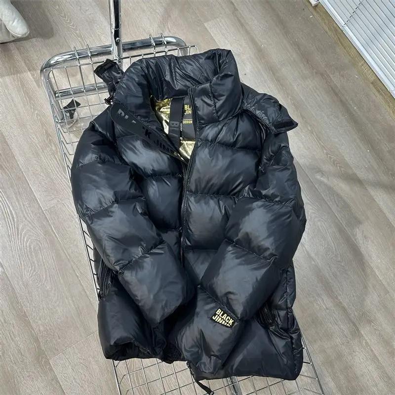 羽绒服黑金短款羽绒服女2023年冬季新款加厚爆款羽绒服面包