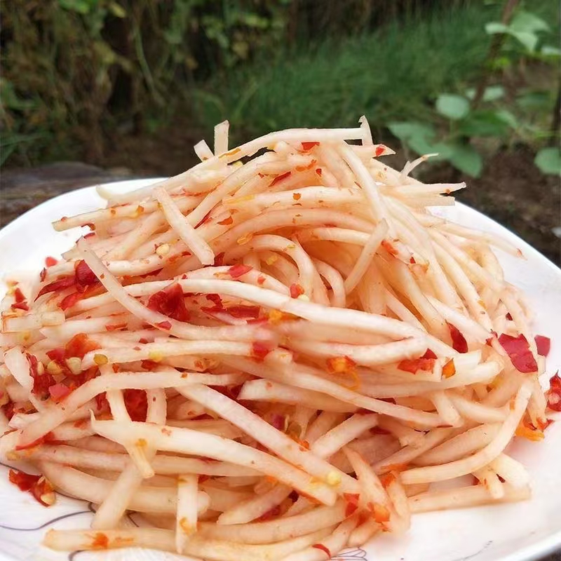 恩施新鲜大头酸丝丝酸菜大头菜微辣酸脆咸菜腌菜下饭菜大头芥菜丝