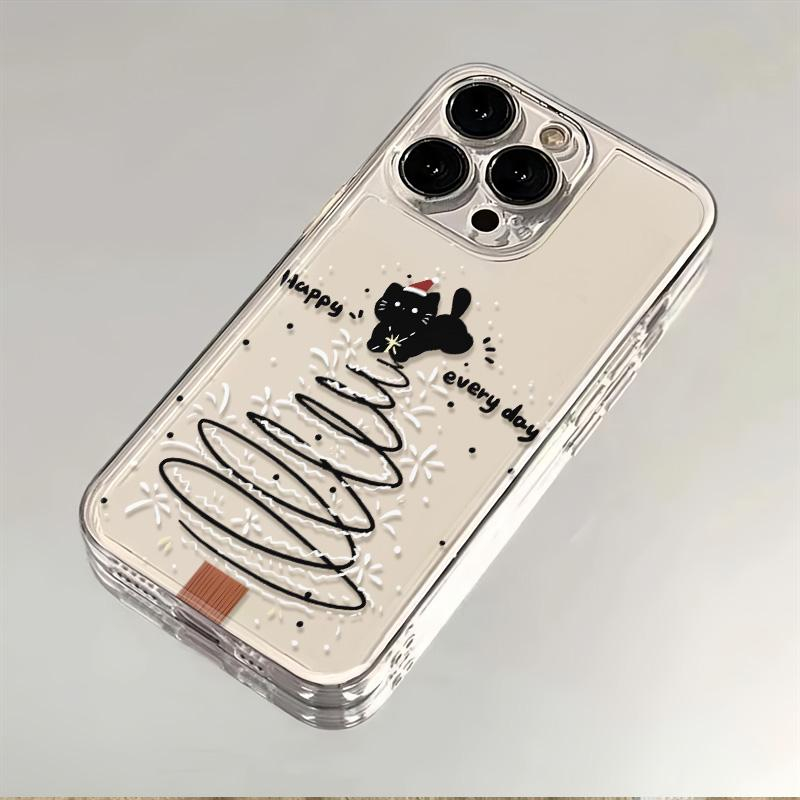 圣诞猫咪适用苹果华为oppo小米vivo全包iPhone12/13/14/15手机壳
