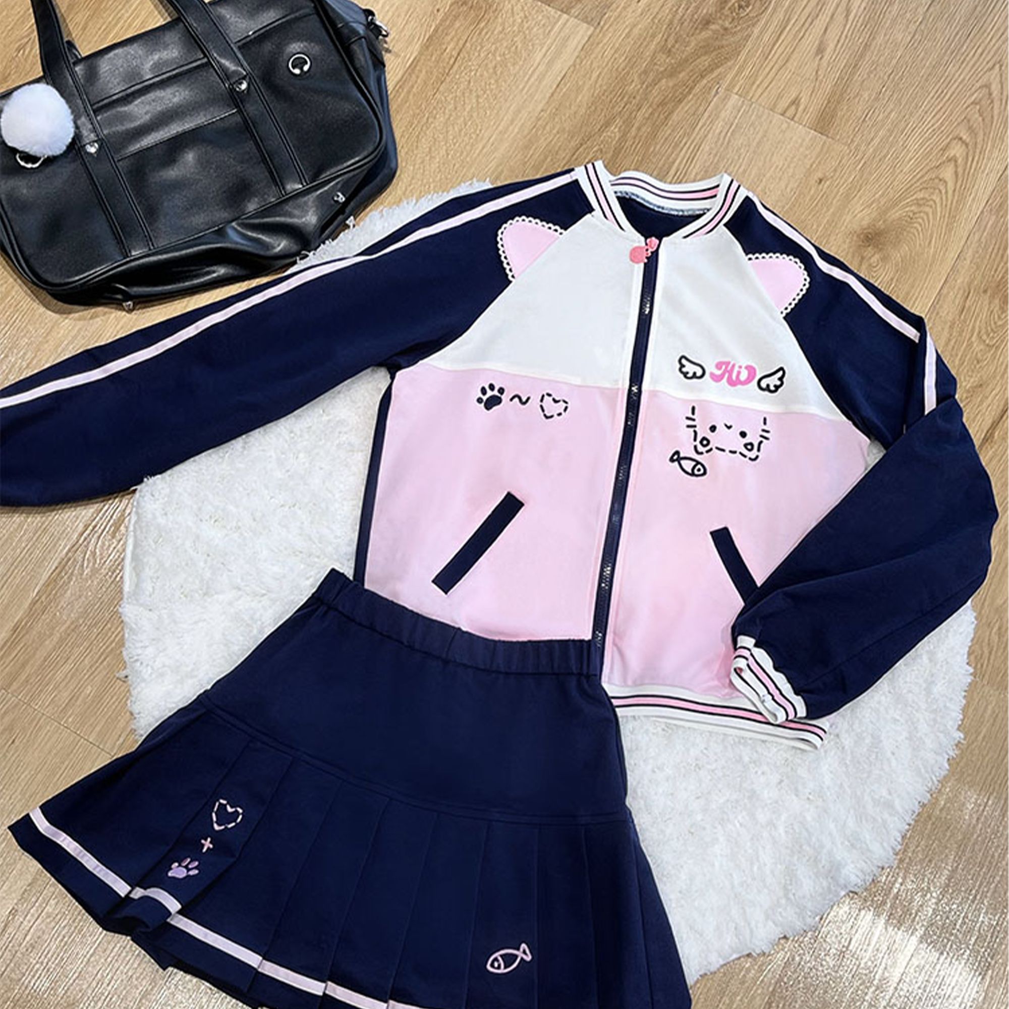 【小兔星球】校服裙小鱼干原创校供感软妹运动服学生休闲春秋