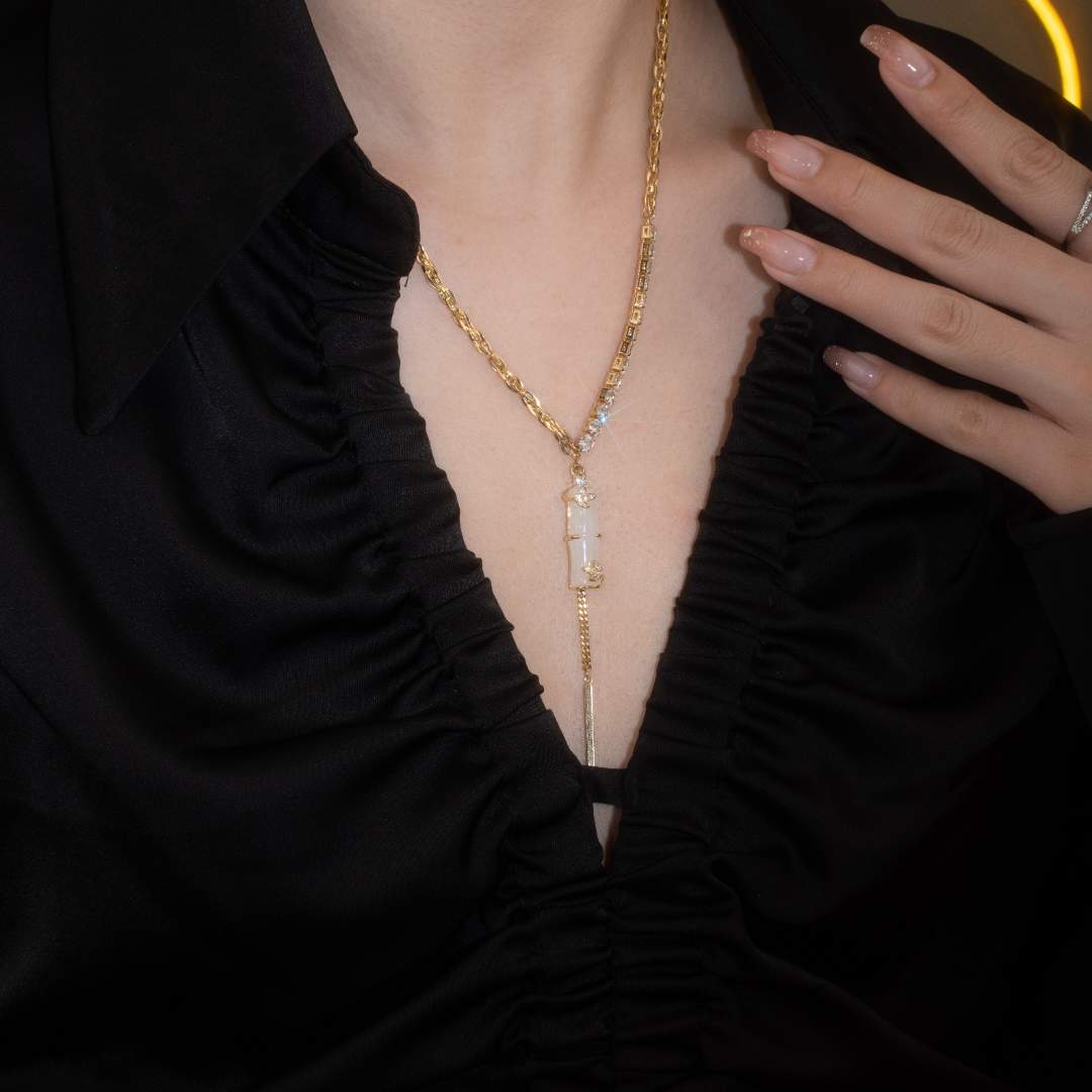 【节节高】竹节项链女款气质新中式吊坠不掉色高级感轻奢小众毛衣链