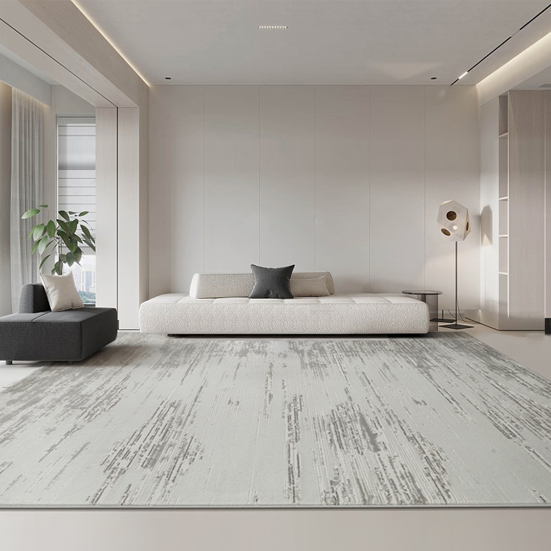 现代简约灰色地毯客厅茶几毯现代简约轻奢北欧