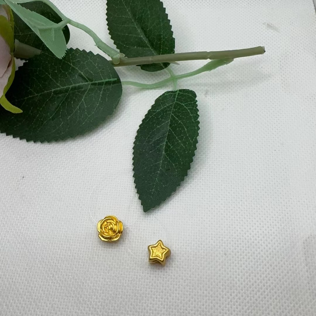 红飞珠宝足金转运珠