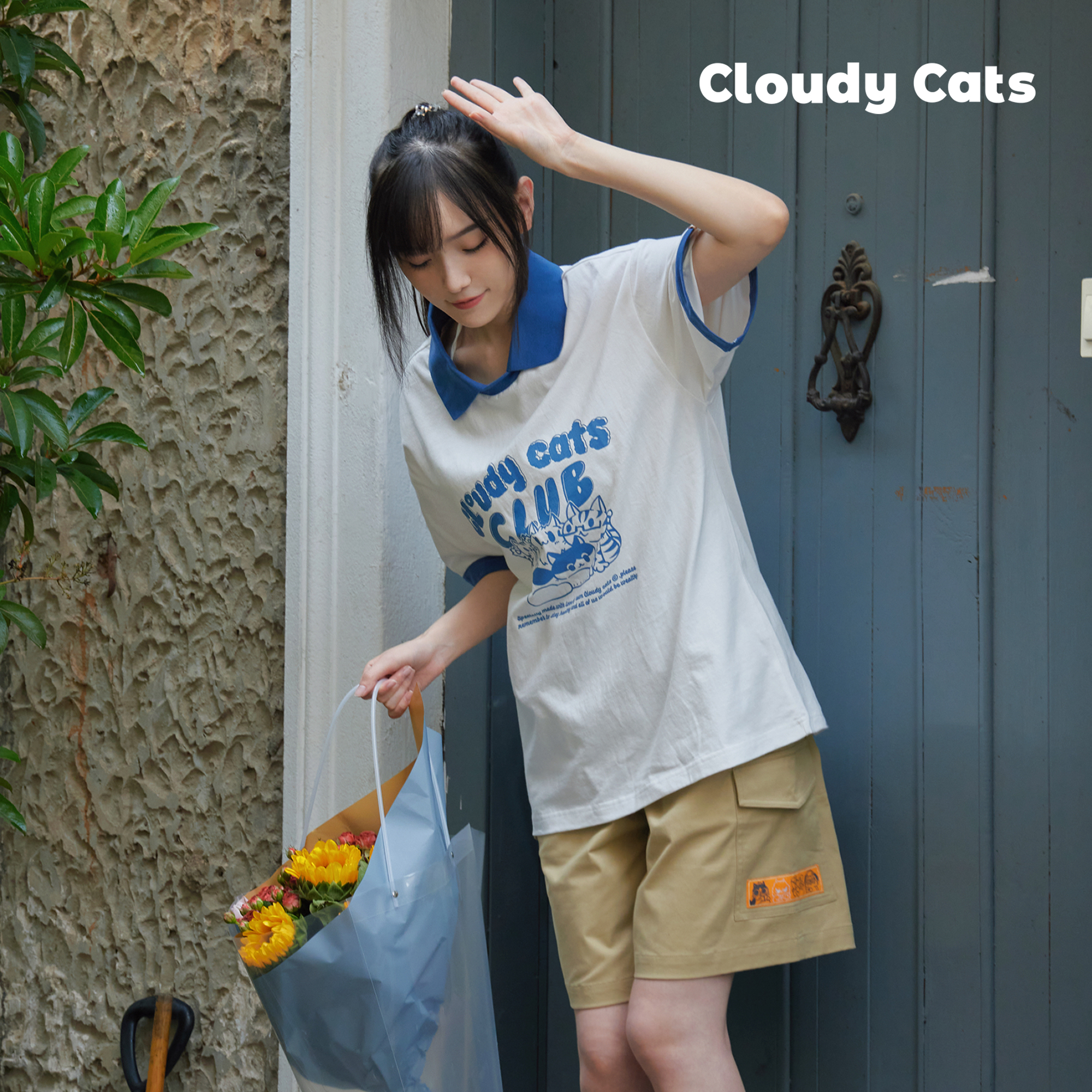 猫猫云CloudyCats工装五分短裤休闲裤男女同款宽松潮流夏季