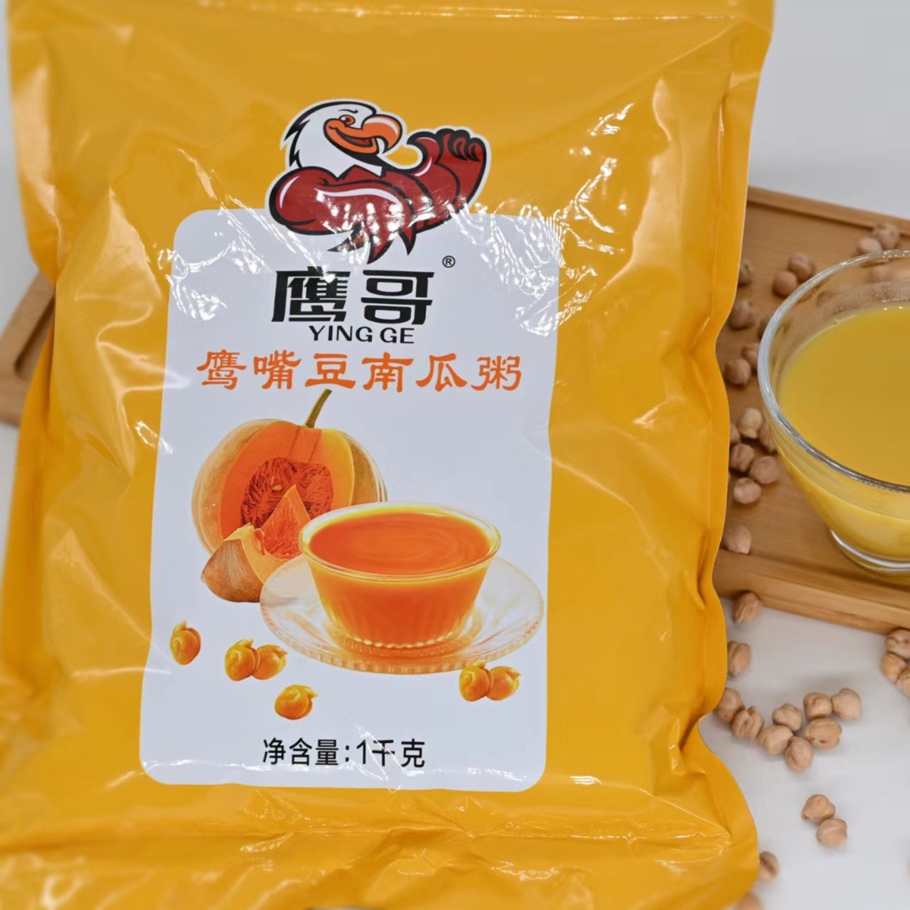 鹰哥鹰嘴豆营养南瓜粉新疆木垒良品纯粉冲泡早餐碳水速食1000克