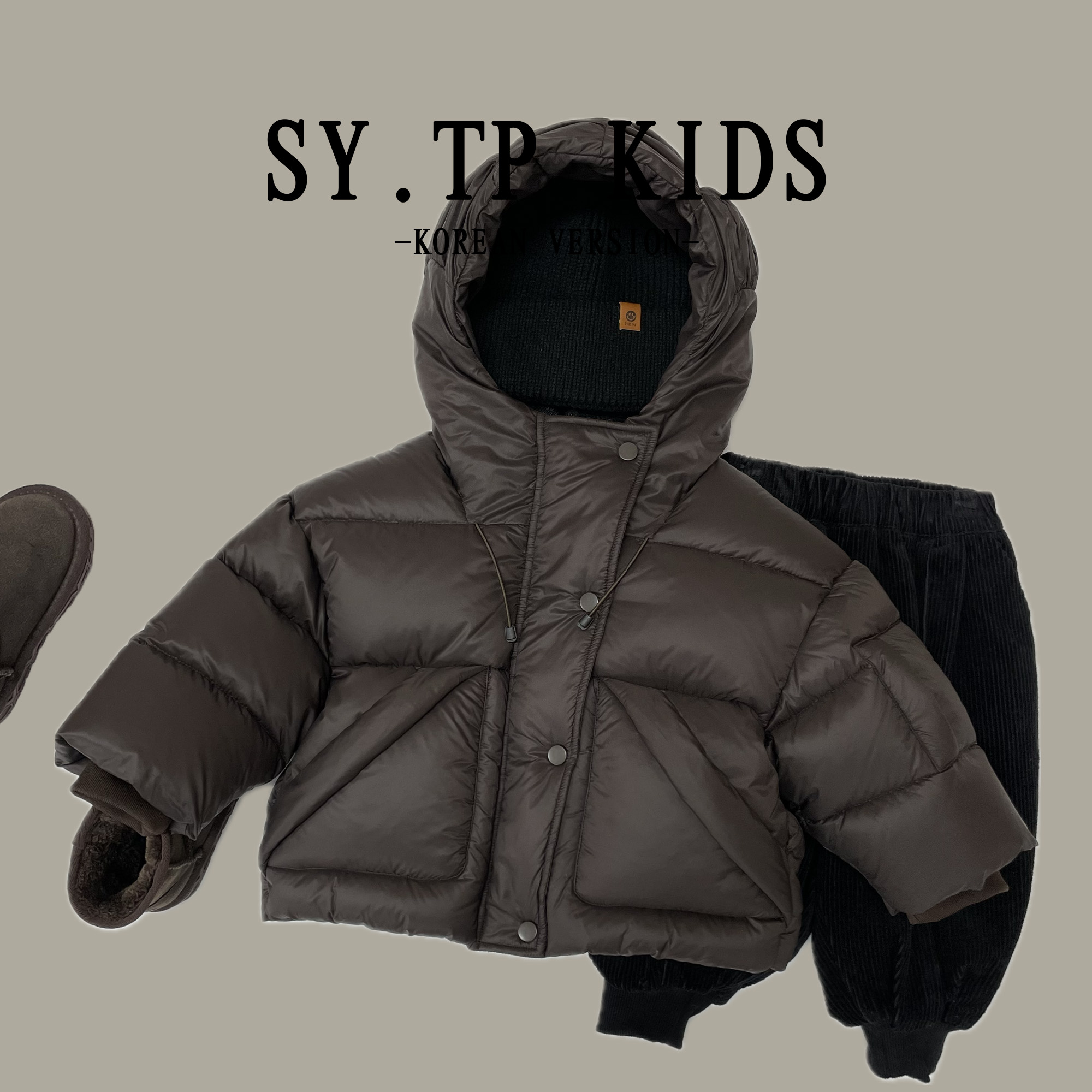 【点点】儿童羽绒服冬季2023圣诞元旦过年款90白鸭绒羽绒服1204R023