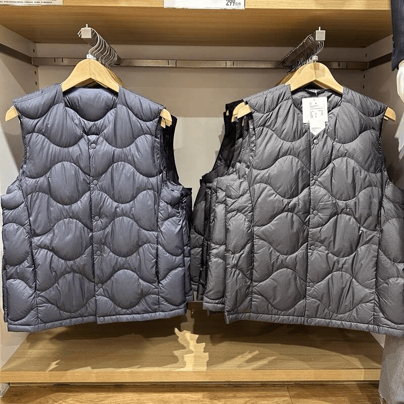 高级轻型轻薄款羽绒便携式背心/马甲内胆秋冬季男士461409+452740