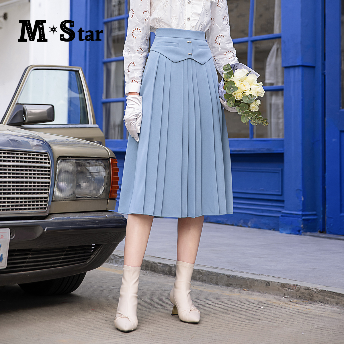 【小余专属】M-Star 百搭显瘦百褶裙  SCEQ133430