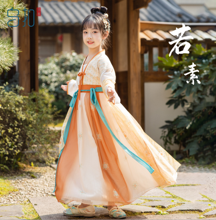 乌扣.若素春夏新品汉服中国风女童尺码随机 不售后