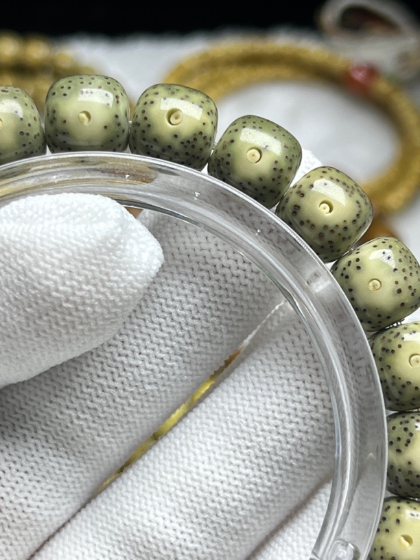 星月菩提石玉料10/9青花大眼