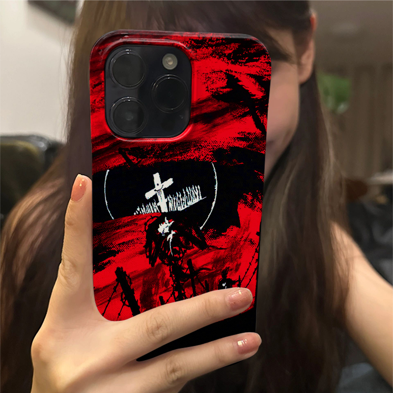 适用苹果15手机壳iPhone14promax保护套12/13/11个性8/7异界十字