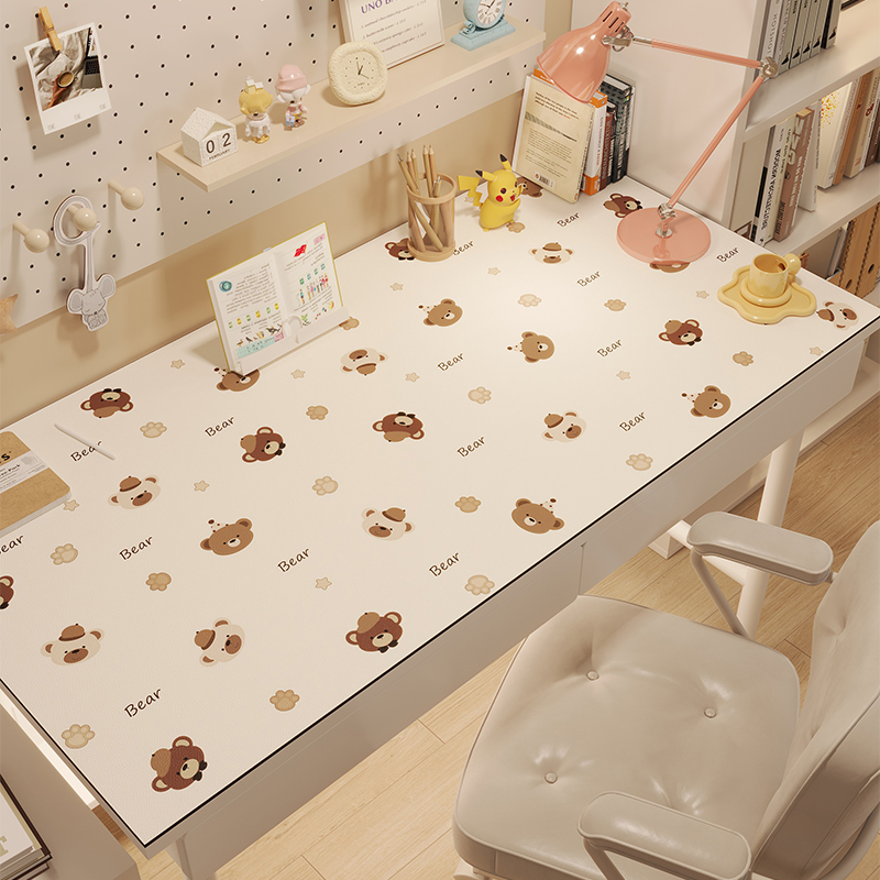 儿童卡通学习桌垫防水防油免洗皮革垫办公桌垫护眼宿舍台面垫环保