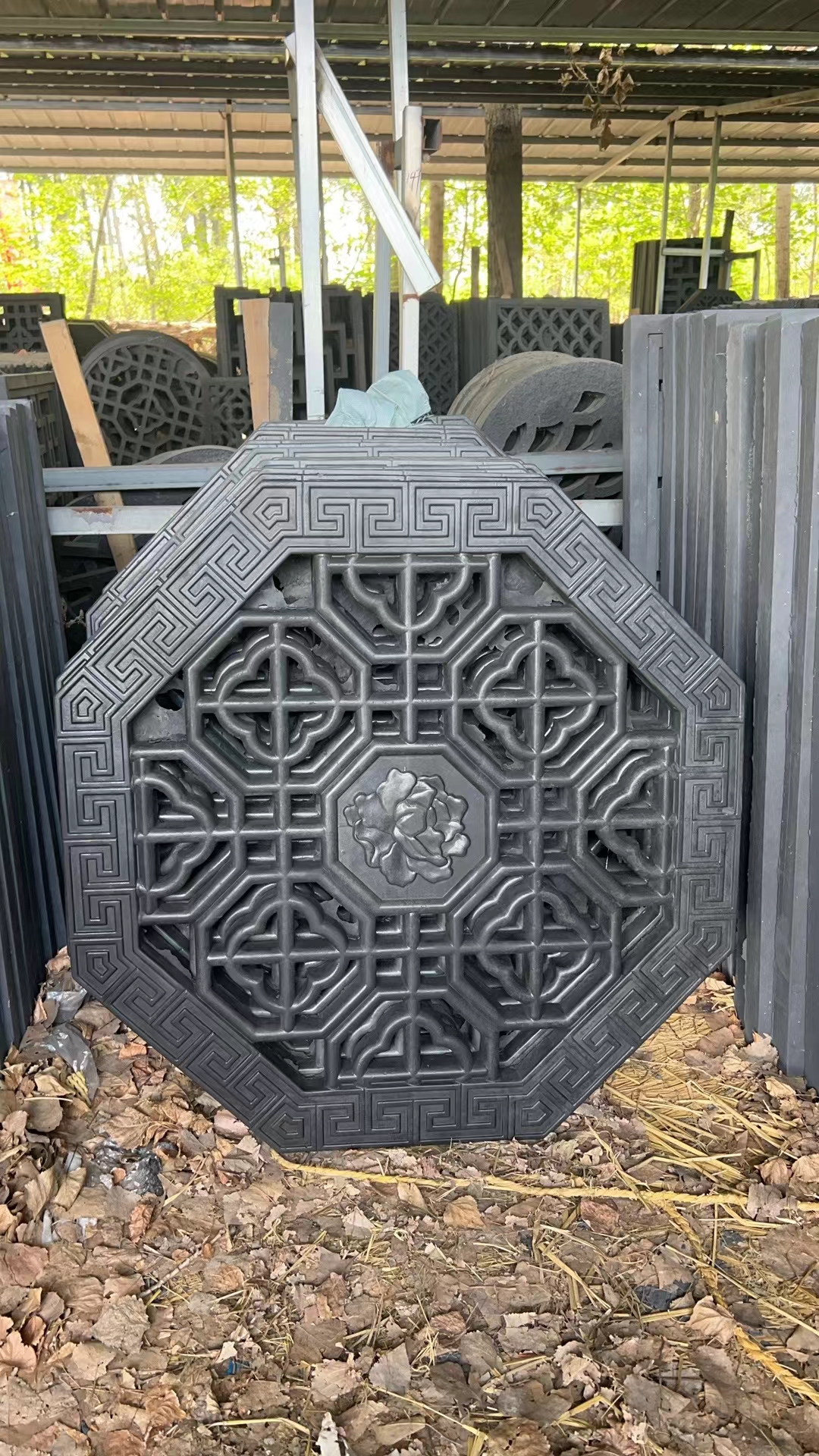 八角镂空花窗砖雕80公分1米1.2米1.4米