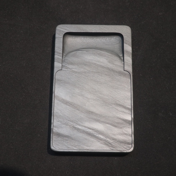 眉纹中下坑无瑕精品长方6寸门字老坑歙砚15.2×9.1×2.2cm