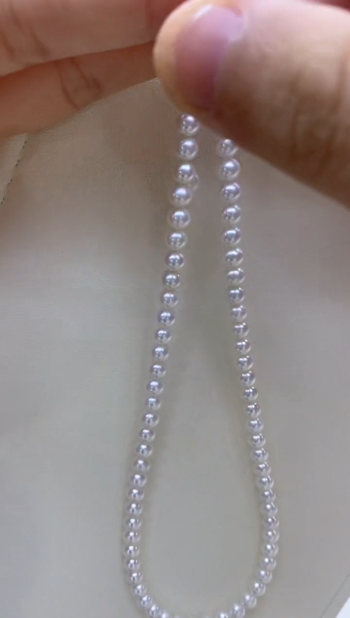 【闪购商品】淡水珍珠项链18K金镶嵌5-6