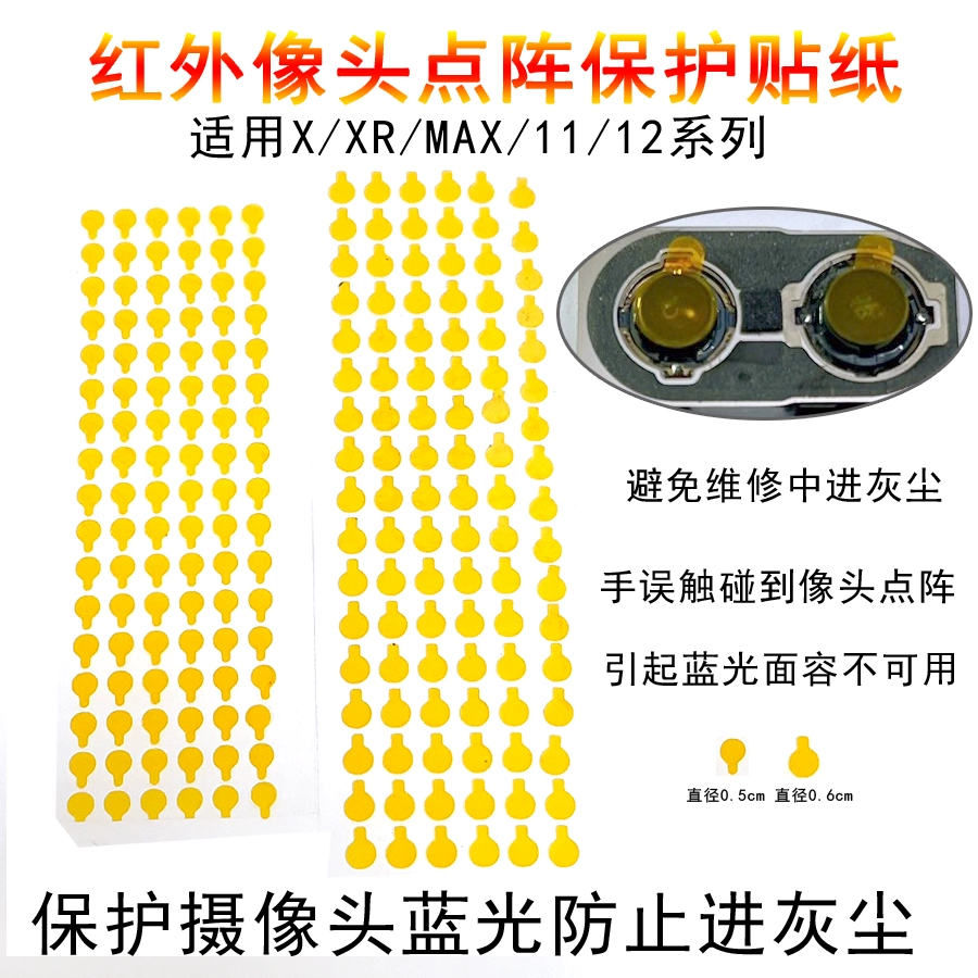 前置后置摄像头保护贴XsMAX11 12ProMAX保护红外面容点阵保护贴纸