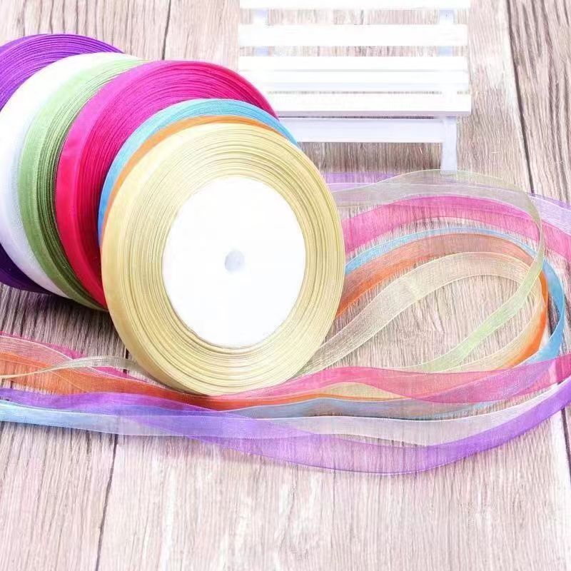 【小狐狸】1cm雪纱带拍3卷送1卷夏凉帽发箍编织手工材料