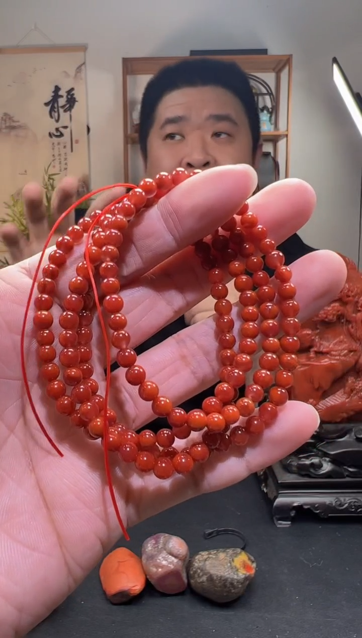 【闪购商品】南红玛瑙多圈手串未镶嵌一条4mm+ 多样性发货       4