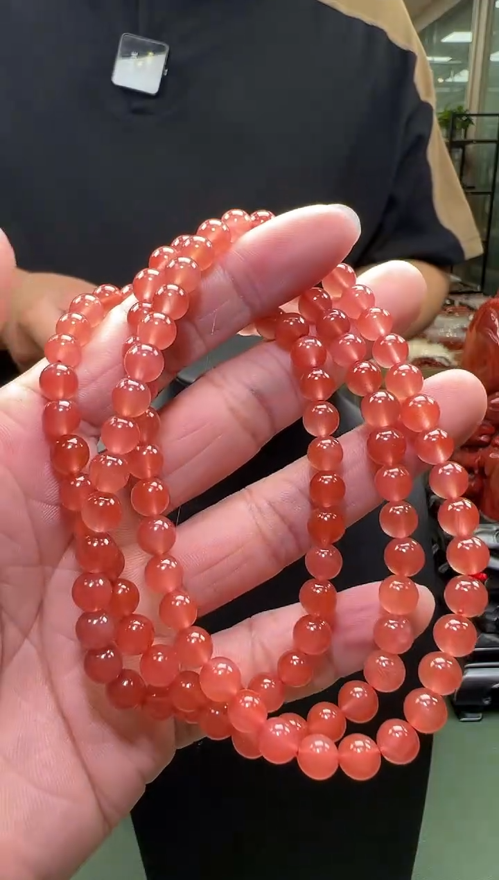 【闪购商品】南红玛瑙多圈手串未镶嵌一条6mm+ 多样性发货