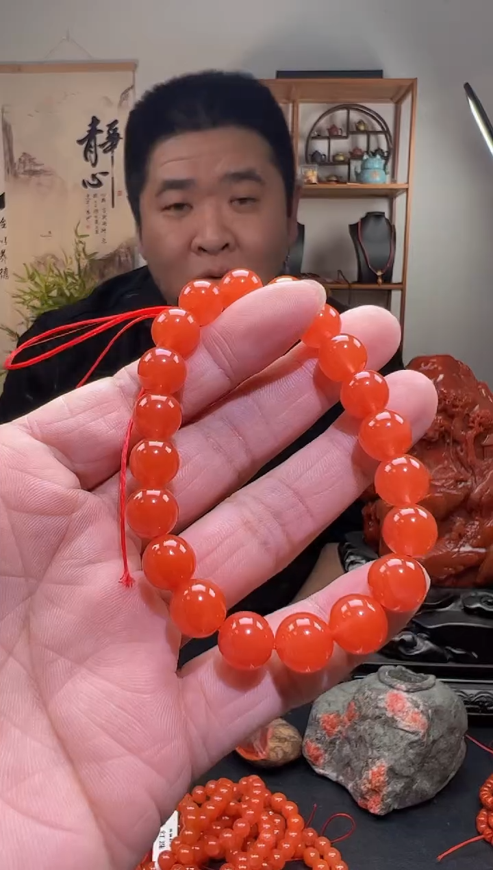 【闪购商品】南红玛瑙单圈手串未镶嵌一条9mm+ 多样性发货       7