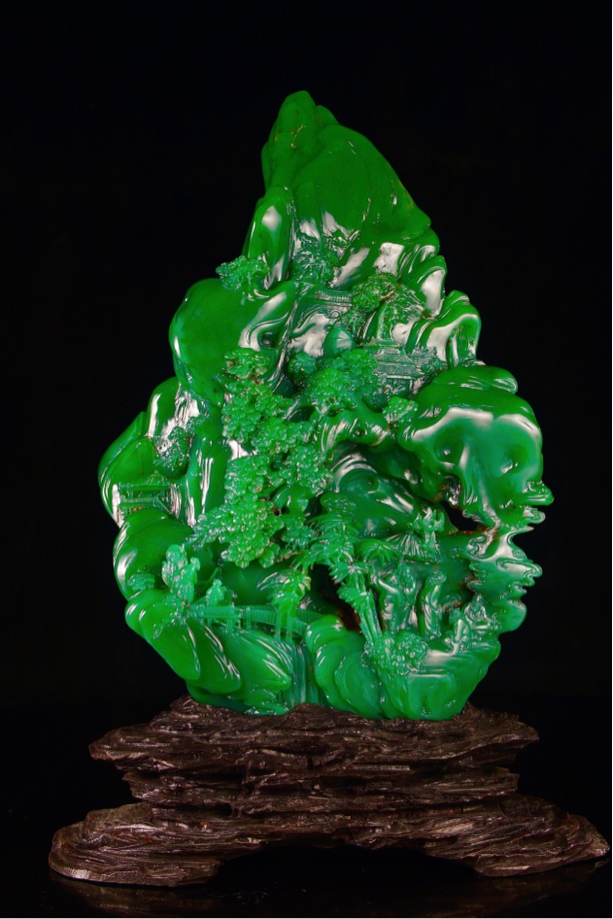 名贵雅安绿，山水雅聚，摆件