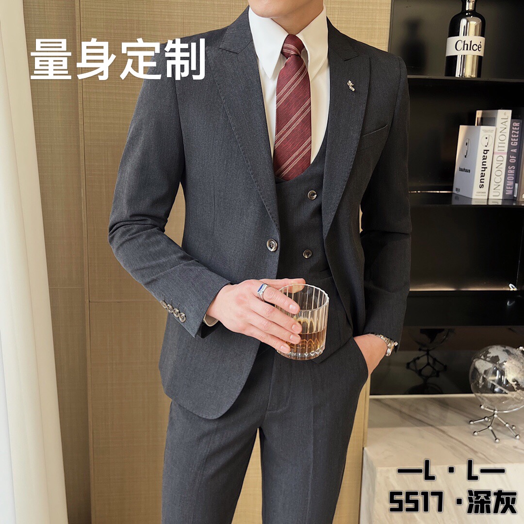 量身定制西服套装修身婚礼结婚礼服工作商务休闲西服套装