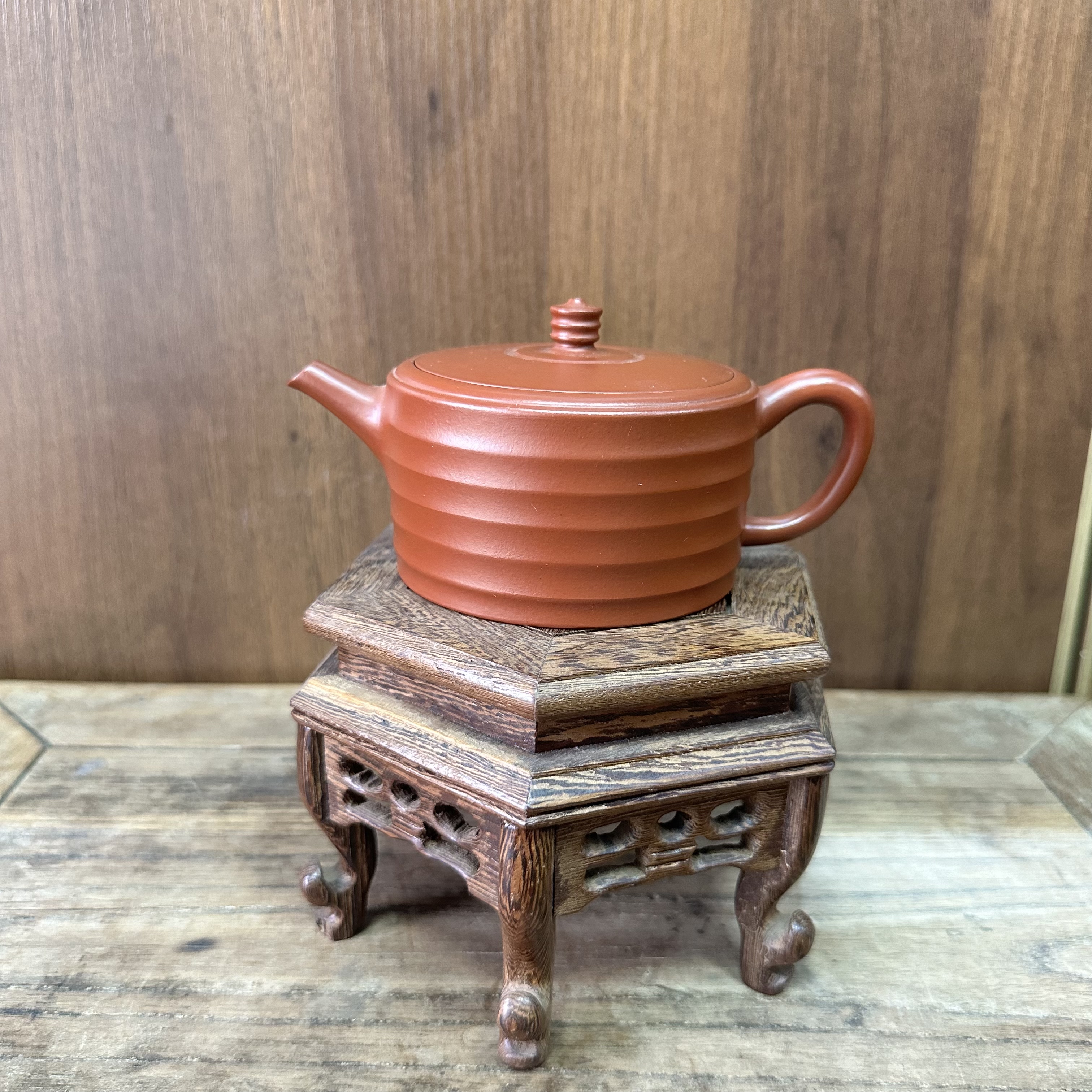 【沈兴泉】宜兴原矿紫砂六六大顺壶黄龙山大红袍泥国工大师全手工