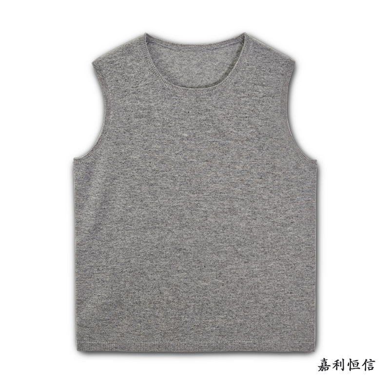【匠心工艺】清爽透气舒适无袖女式纯山羊绒圆领背心（体验款）
