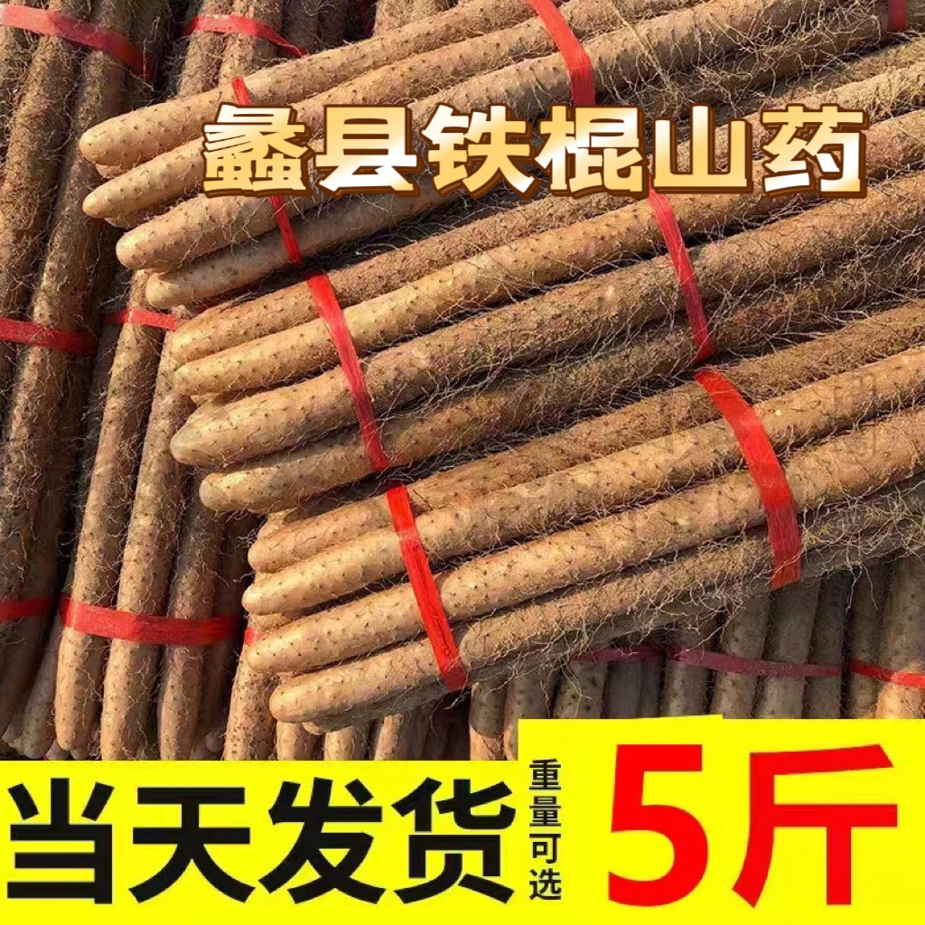 【5斤精选大果】正宗铁棍山药新鲜营养健康软糯年货必备产地直发