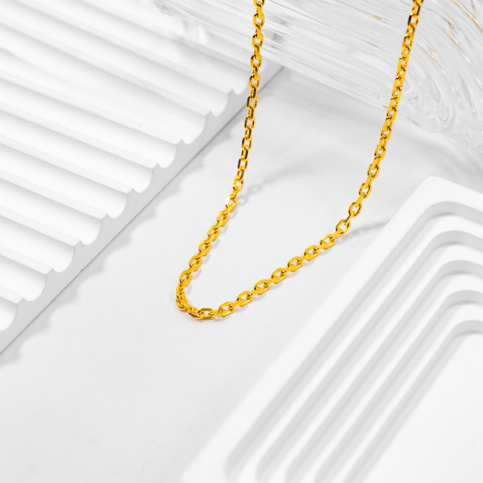 链子足银 纳福小卡家项链