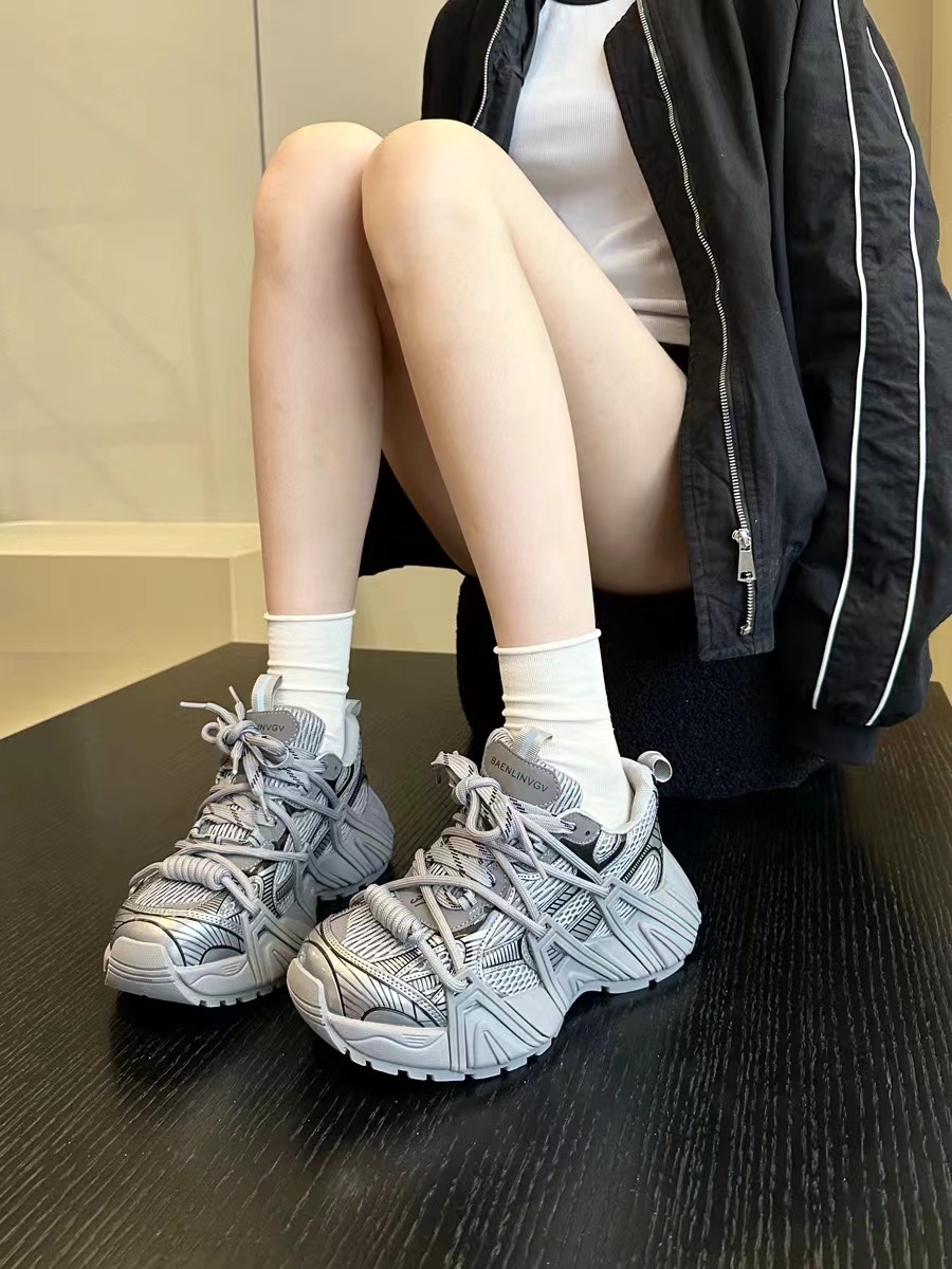 欧货2024新款爆款老爹鞋巴黎时尚厚底百搭