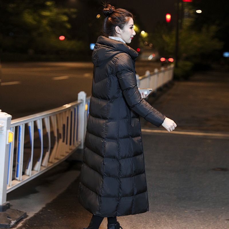 波司登【反季清仓】欧雅欣羽绒衣女冬季长款过膝羽绒羽绒服连帽加