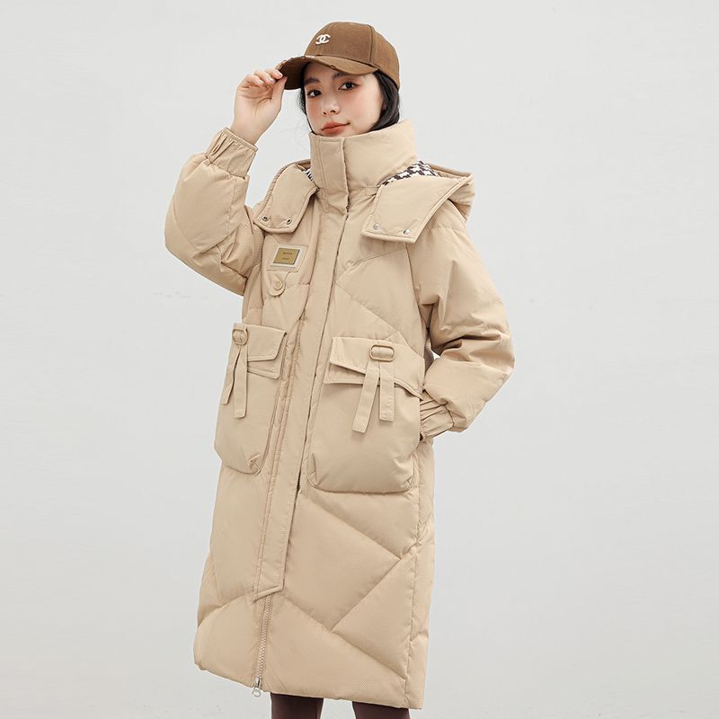 波司登大码羽绒羽绒服女中长款棉衣帽子可拆卸冬季胖200斤显瘦加