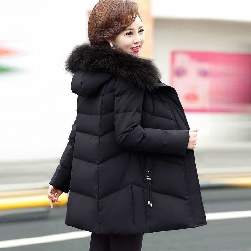 波司登妈妈冬装中老年棉衣女2022新款秋冬羽绒羽绒服外套中长款老