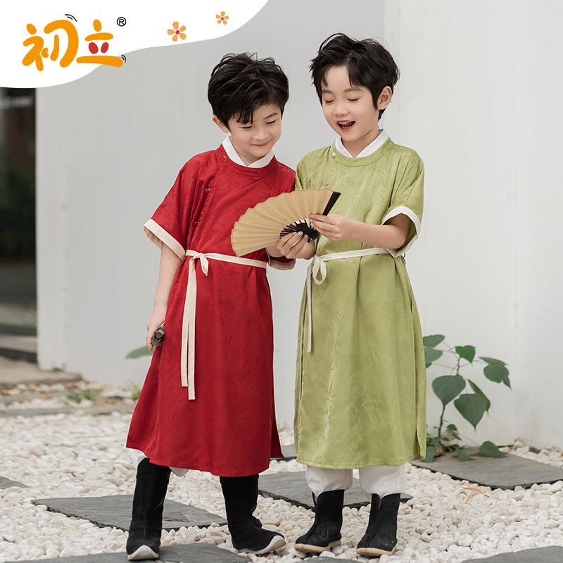 【长安乐乐】夏季初立汉服童装国风儿童汉服改良便服男童汉服