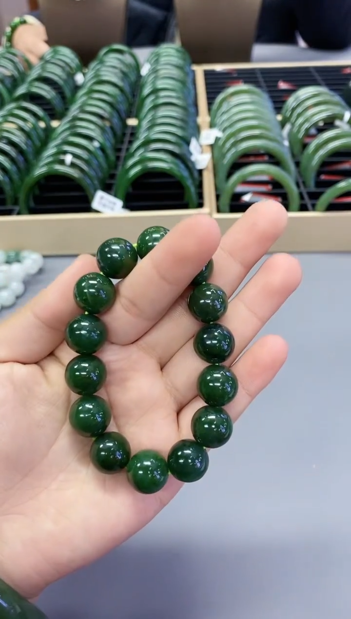 【闪购商品】和田玉手链未镶嵌Z200  卡15