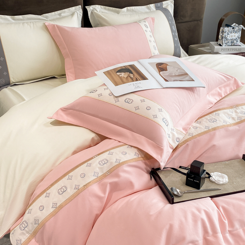   博琪轩 戴安娜  长绒棉 纯棉磨毛款加厚 四件套