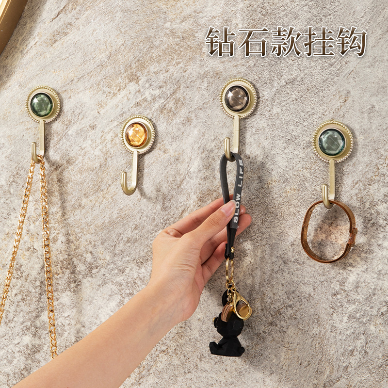 复古创意挂钩法式家用壁挂挂钩免打孔挂钩浴室粘钩卫生间玄关强力