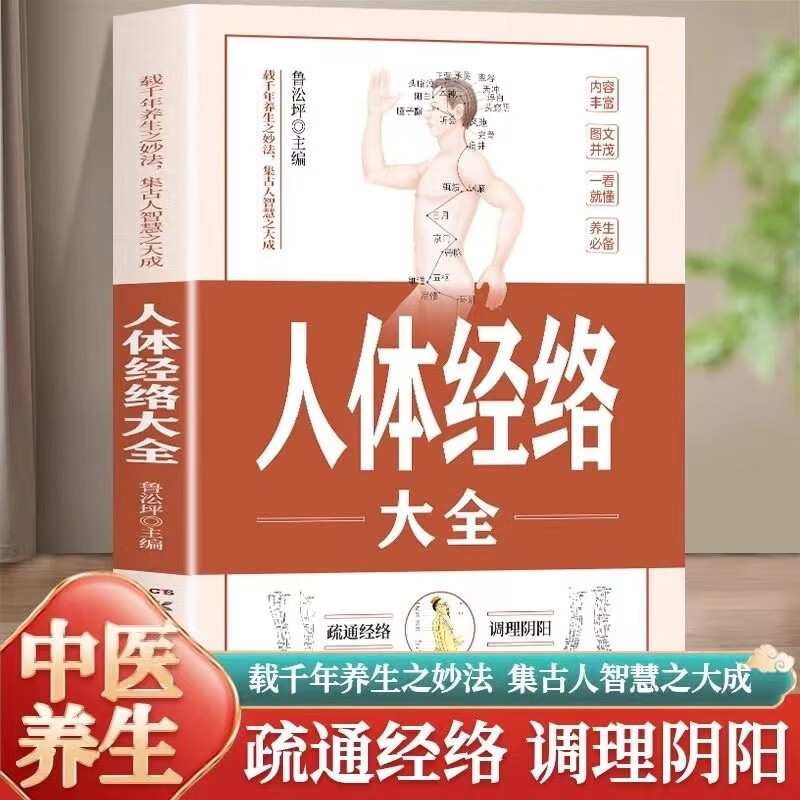 人体经络大全 人体经络穴位图解书 疏通经络调理阴阳中医养生书籍