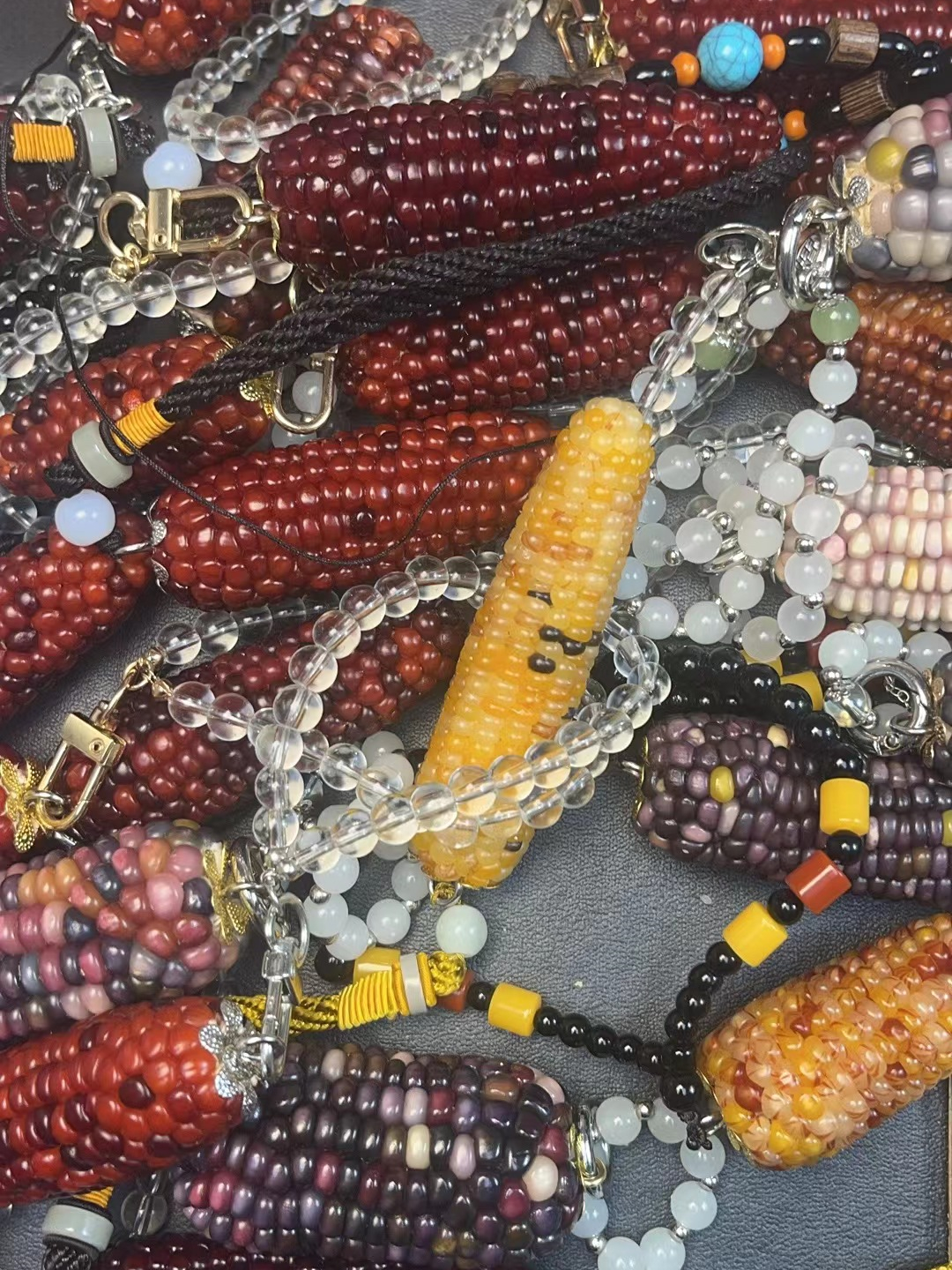 松弛感文玩 多彩玉米 车挂件创意礼品 一物一拍直播间链接四