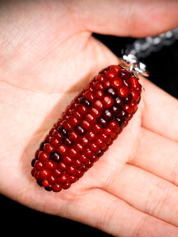 文玩玉米成品 红玉米 车内挂件家居饰品 创意礼品  直播间链接 二