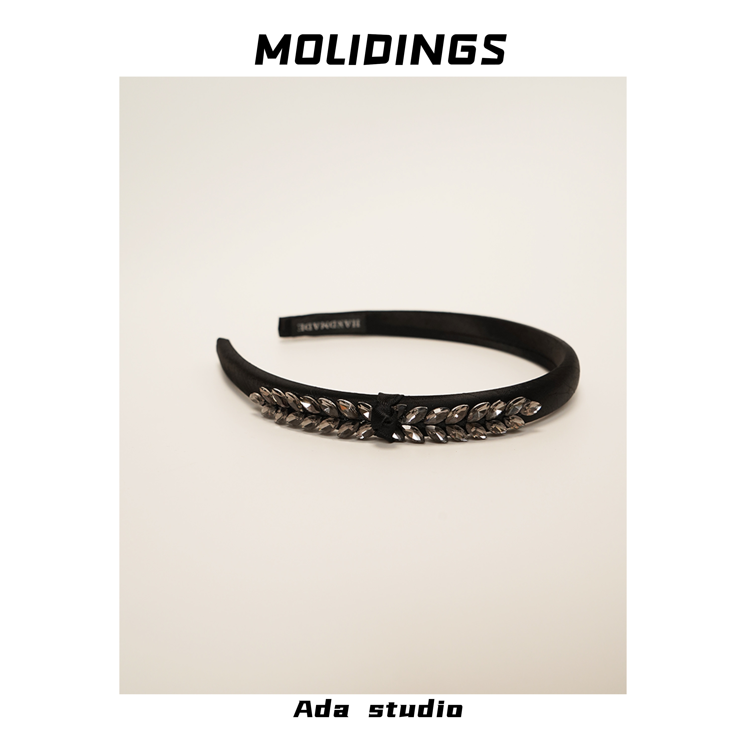 高级感发箍2024新款韩国简约缎面水钻高颅顶百搭洗脸头箍发卡头饰