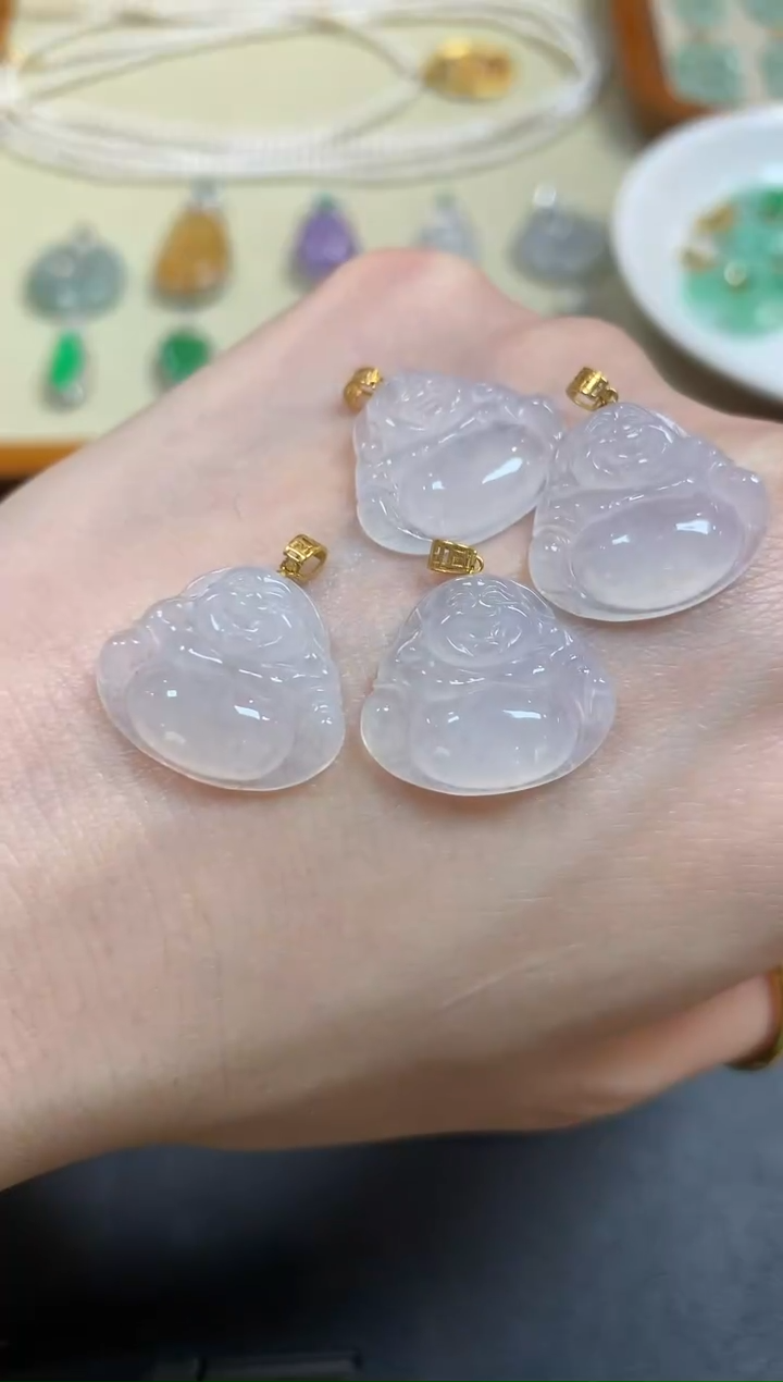 【闪购商品】翡翠吊坠D318K金镶嵌多样性发|138+0