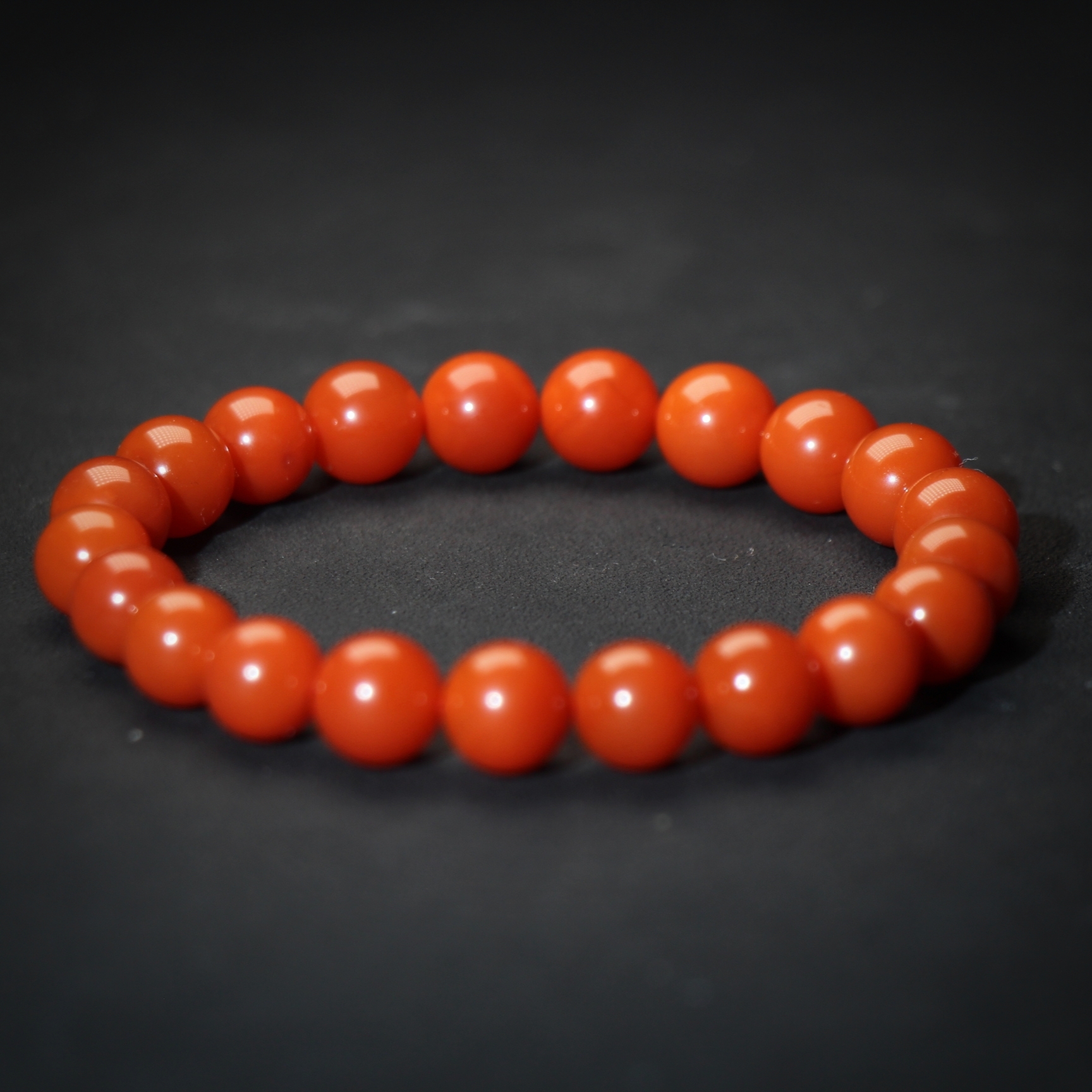 保山天然原矿东山大水沟柿子红手串