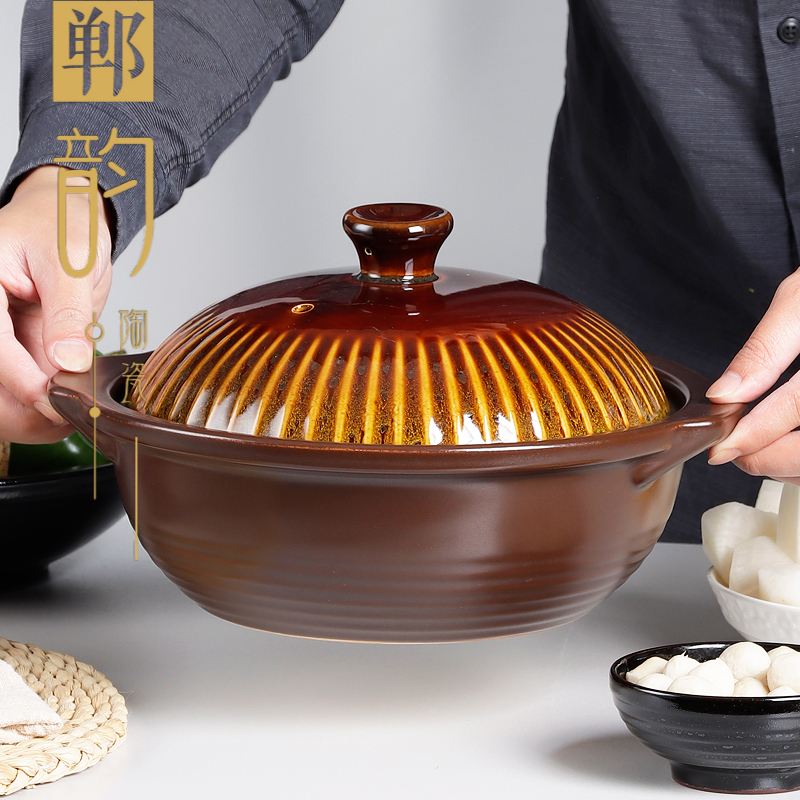 干烧煲陶瓷明火耐高温炖锅家用煲汤砂锅石锅炖肉煮粥汤煲沙锅