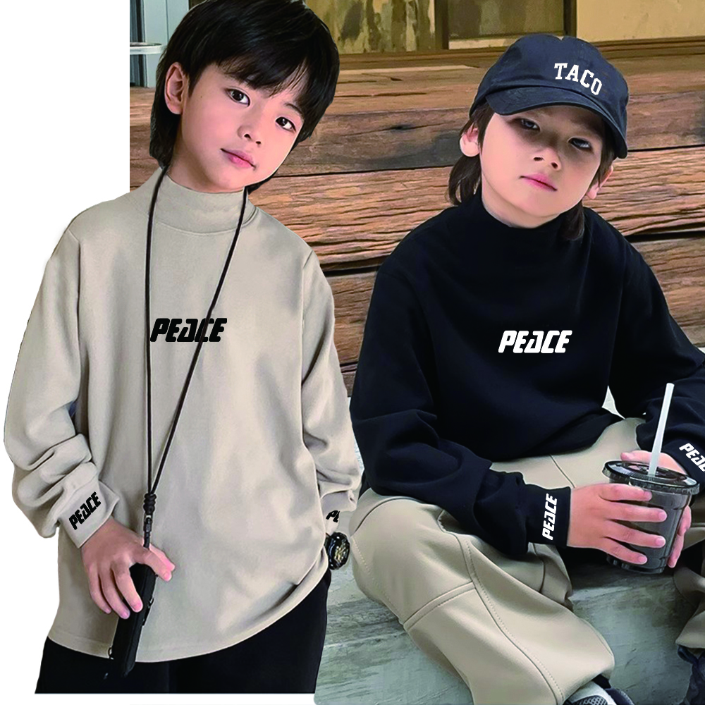 CW11 慕斯棉男童棉质打底衫男童上衣长袖立领中高领保暖内搭秋衣