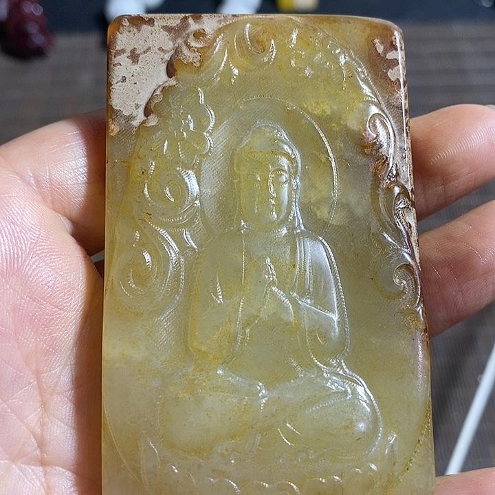和田玉（糖玉）挂件未镶嵌