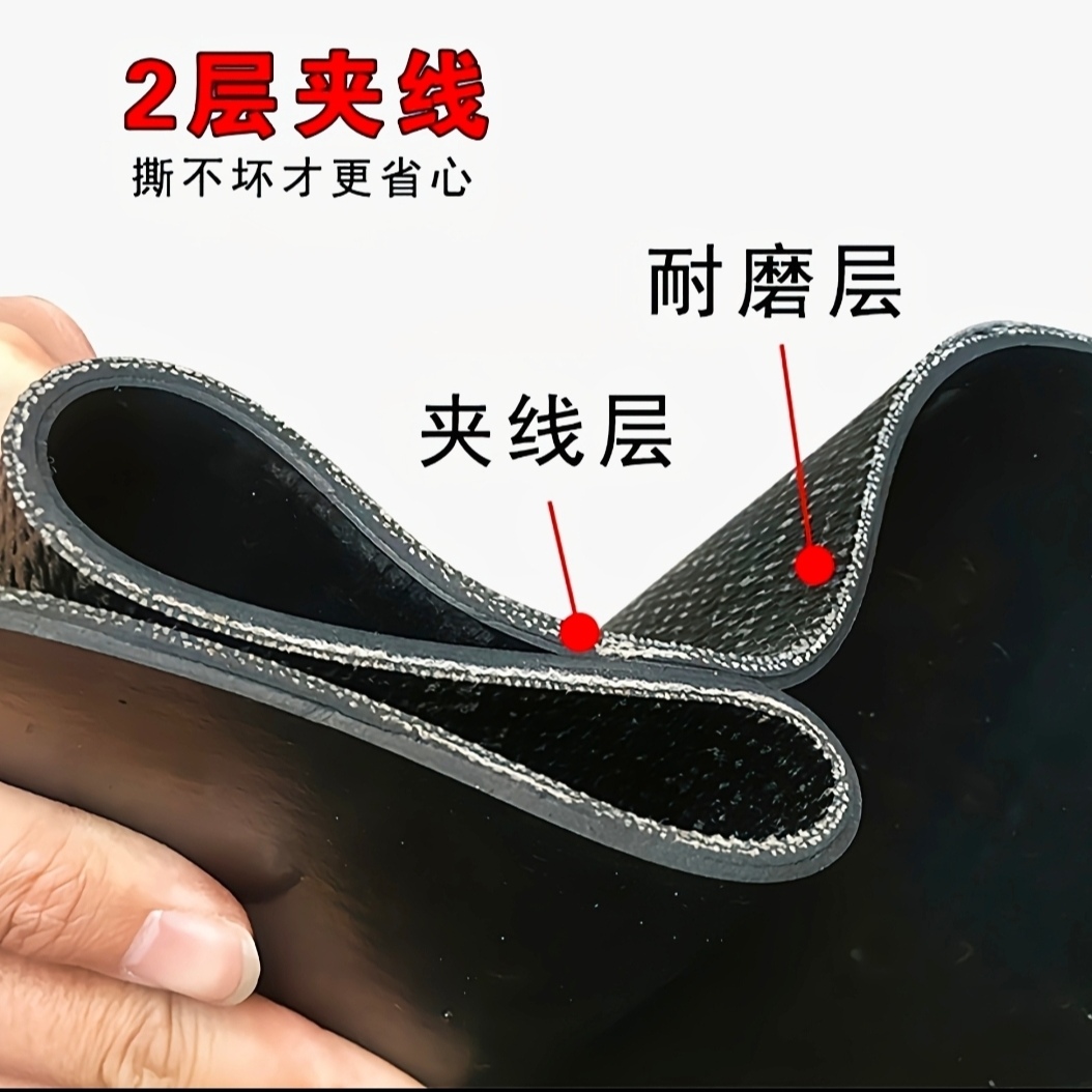 三米宽五毫厚全新输送带铺房顶铺地坪/米（购买5米以上包邮）