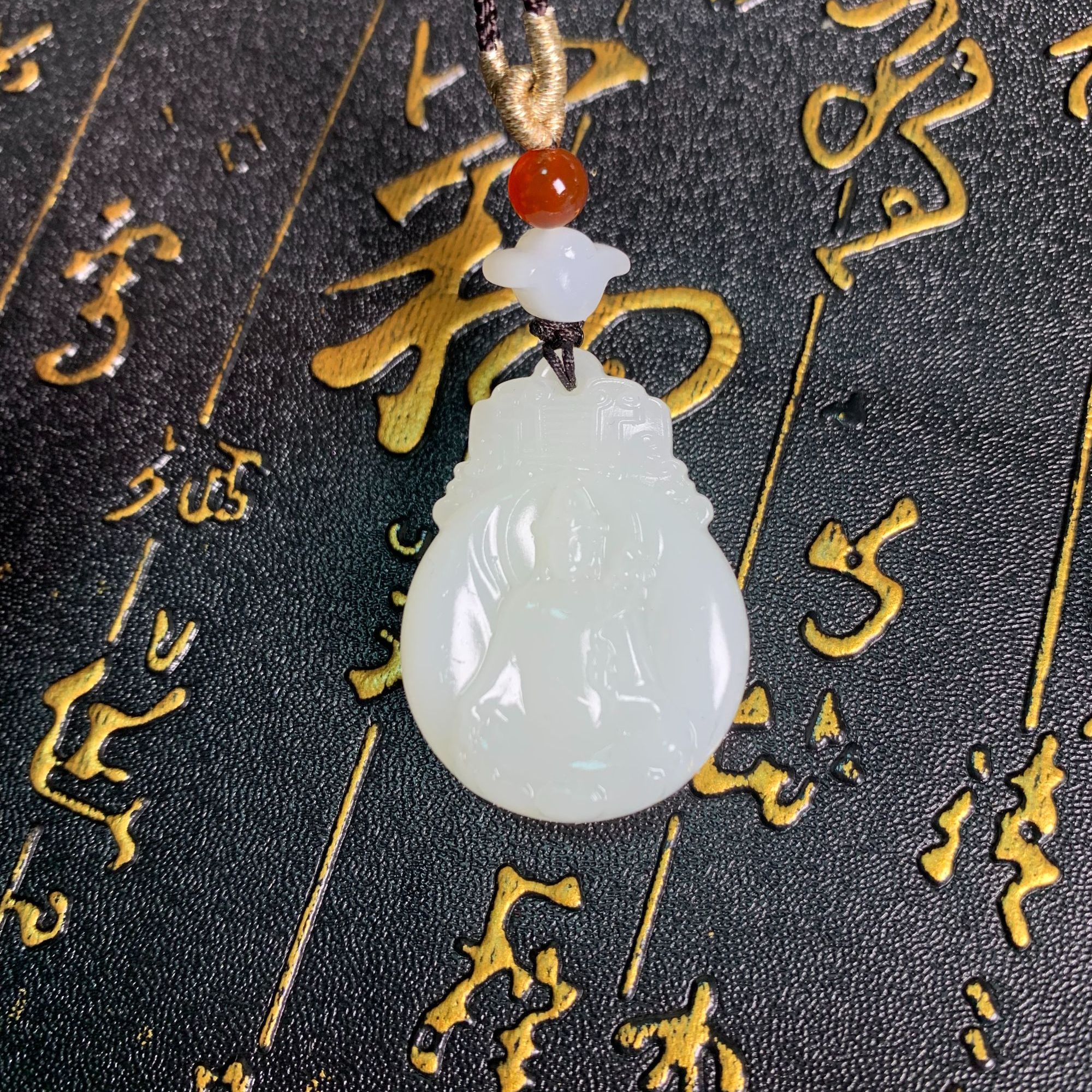 和田玉观音吊坠/2407144/山东省博古玉石#