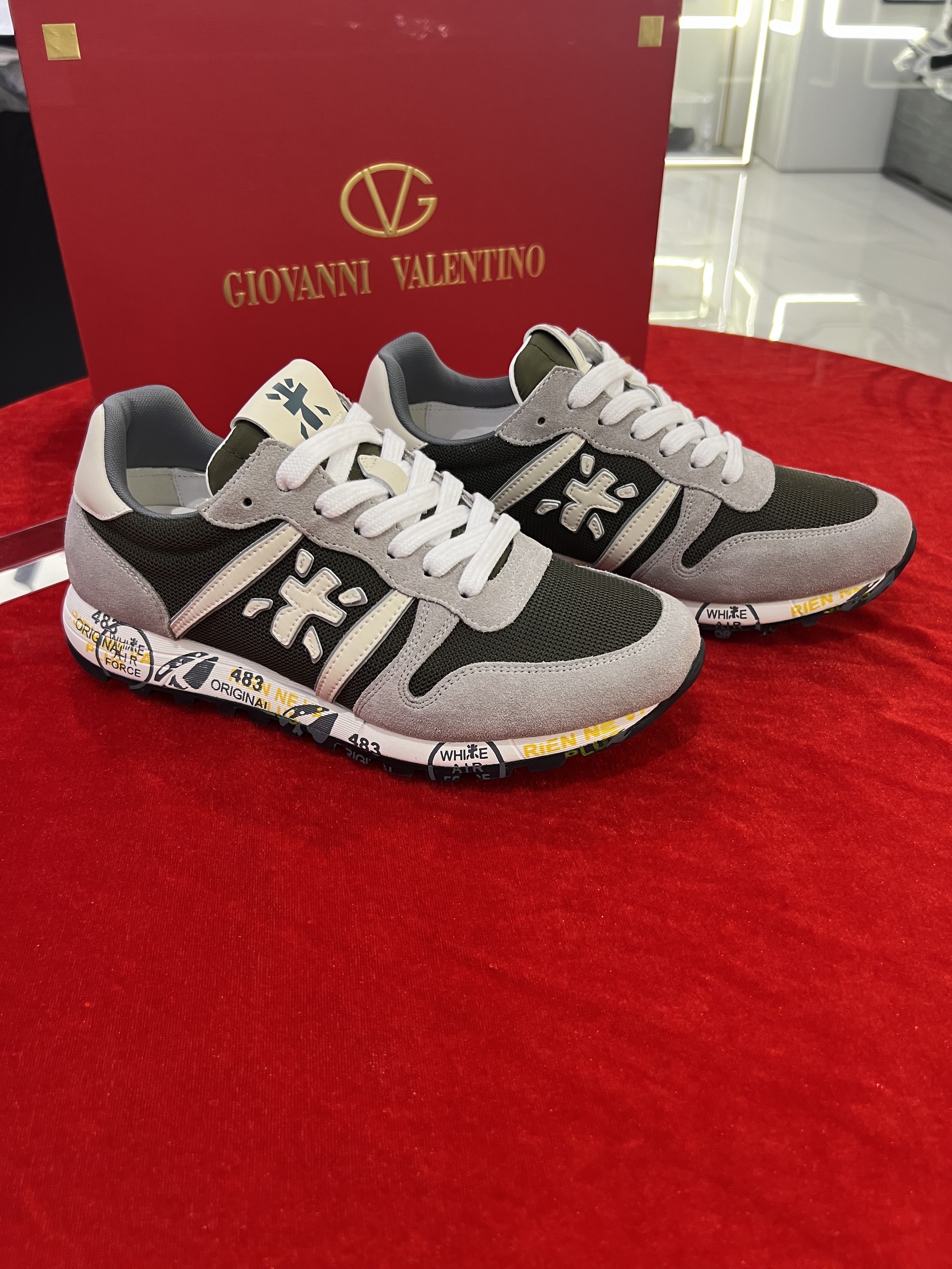 新品欧货高档斯丹sidan潮鞋品牌男鞋2025新款百搭潮牌米字鞋时尚